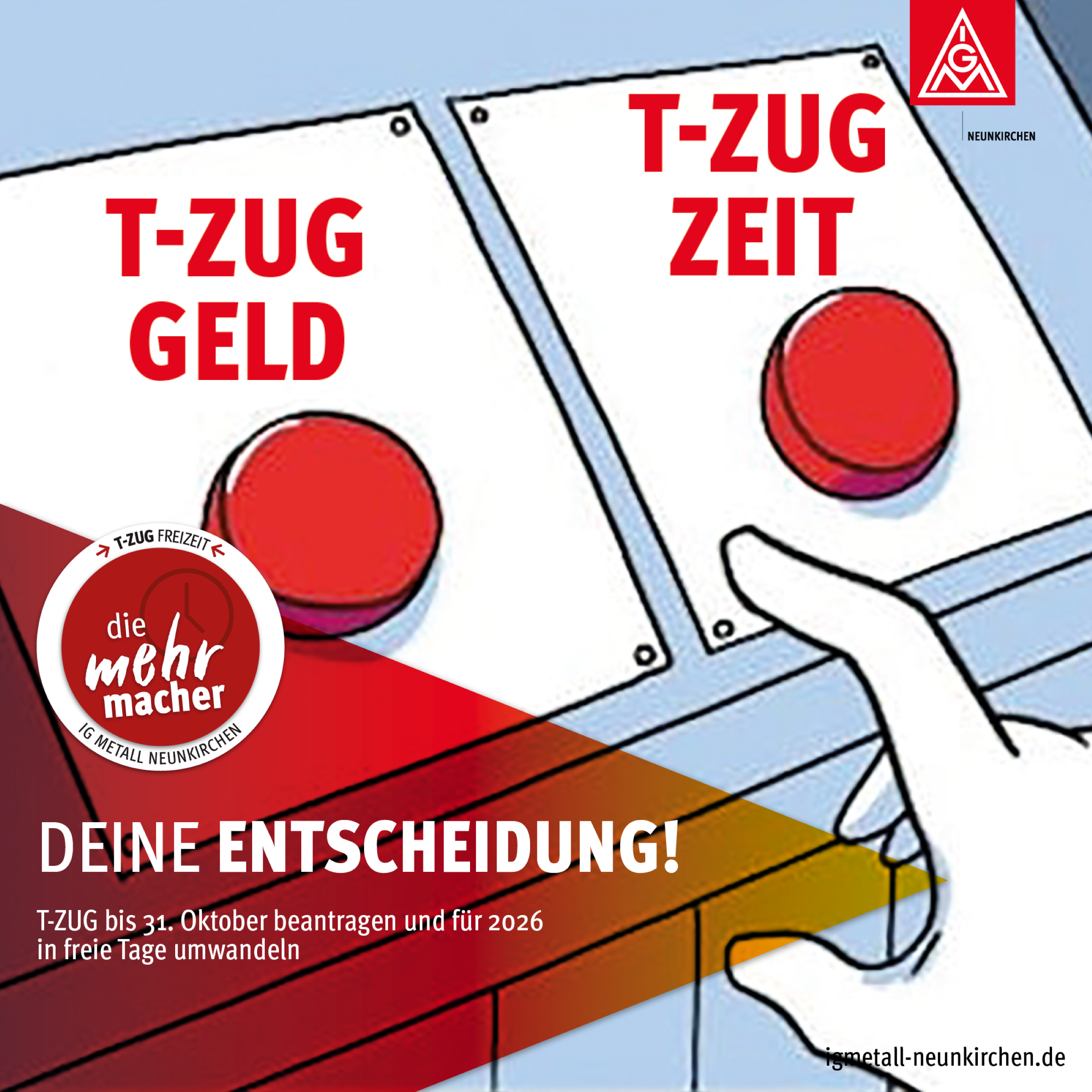 T-Zug oder T-Geld Deine Entscheidung